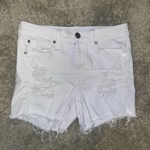 American Eagle White Denim Shorts